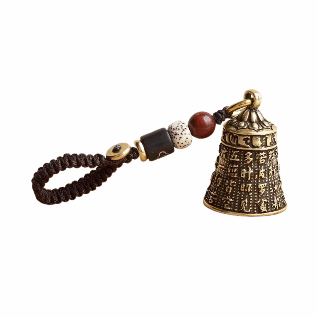 Tibetan Bronze Bell · Protection Keychain