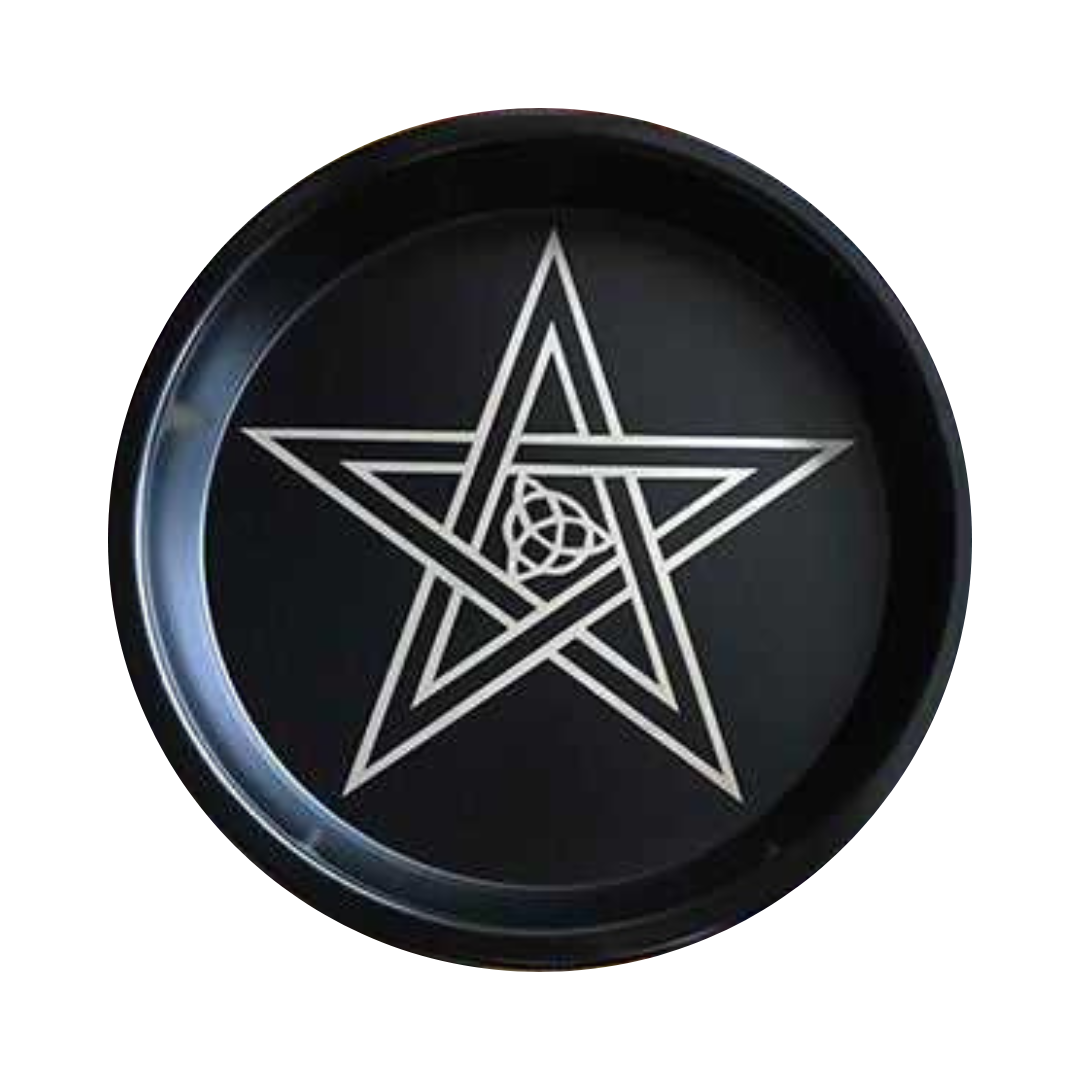 Pentagram Celtic Cross Altar Plate