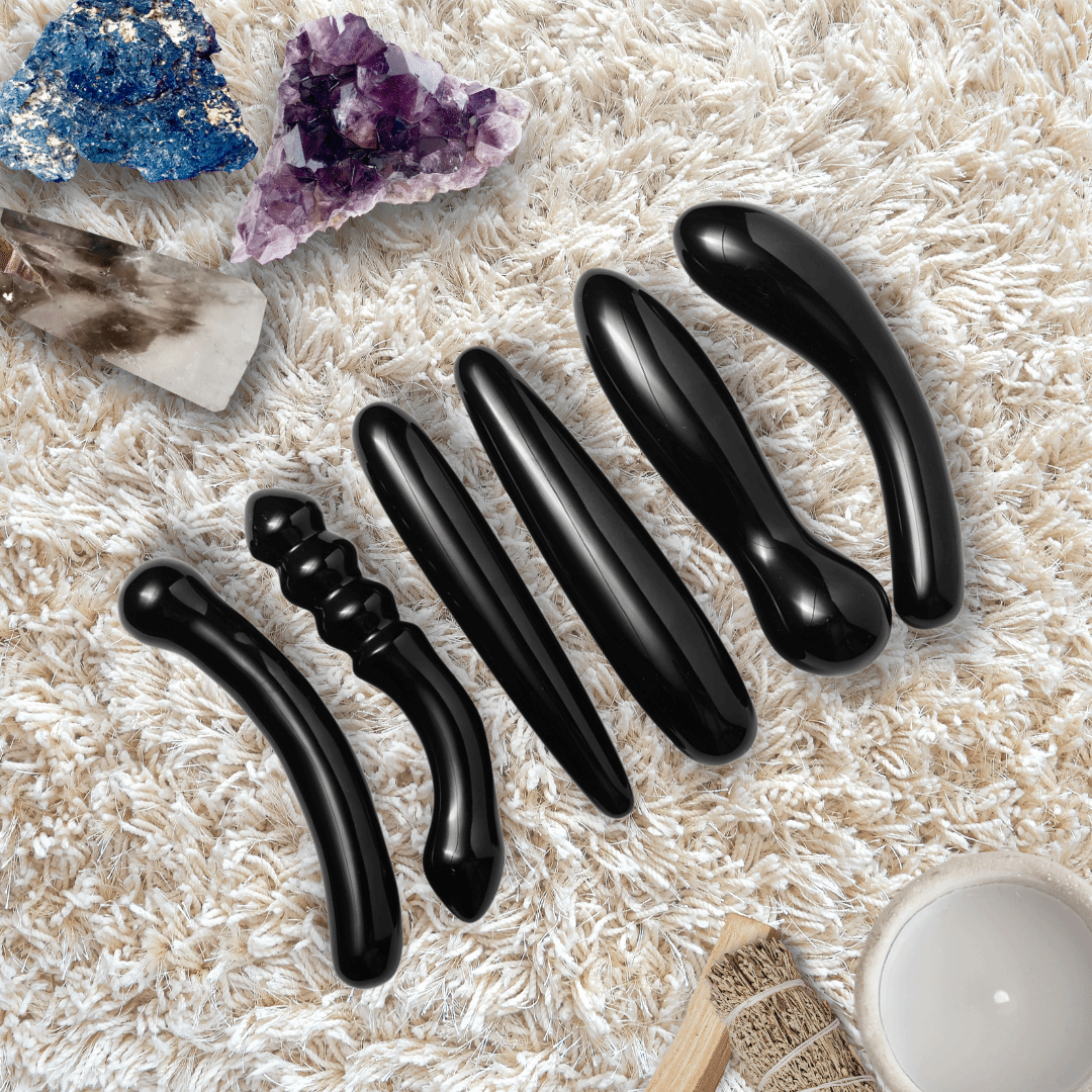 Obsidian Yoni Wand · Protection & Shadow Work