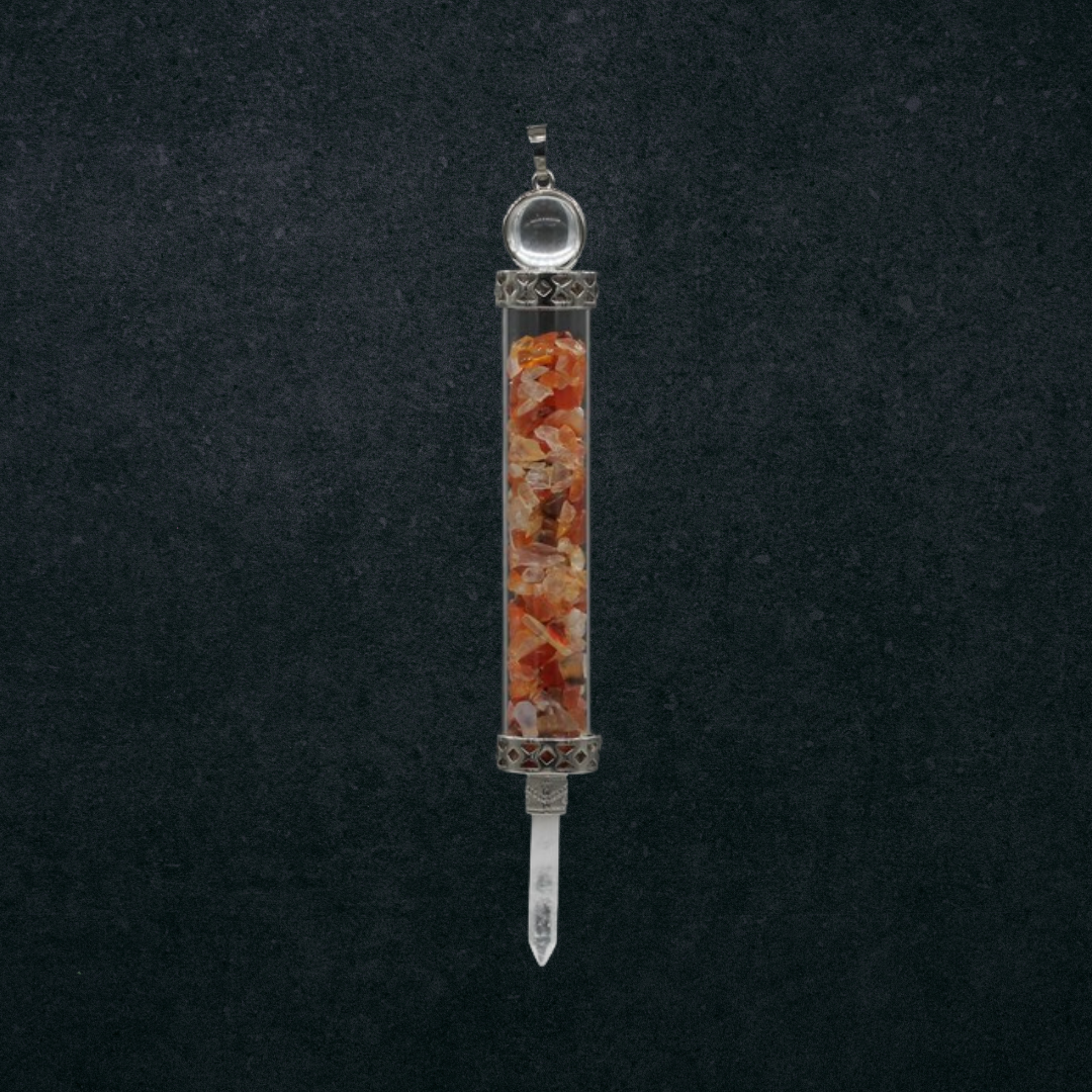 Red Agate Pendulum/Wand Crystal Locket