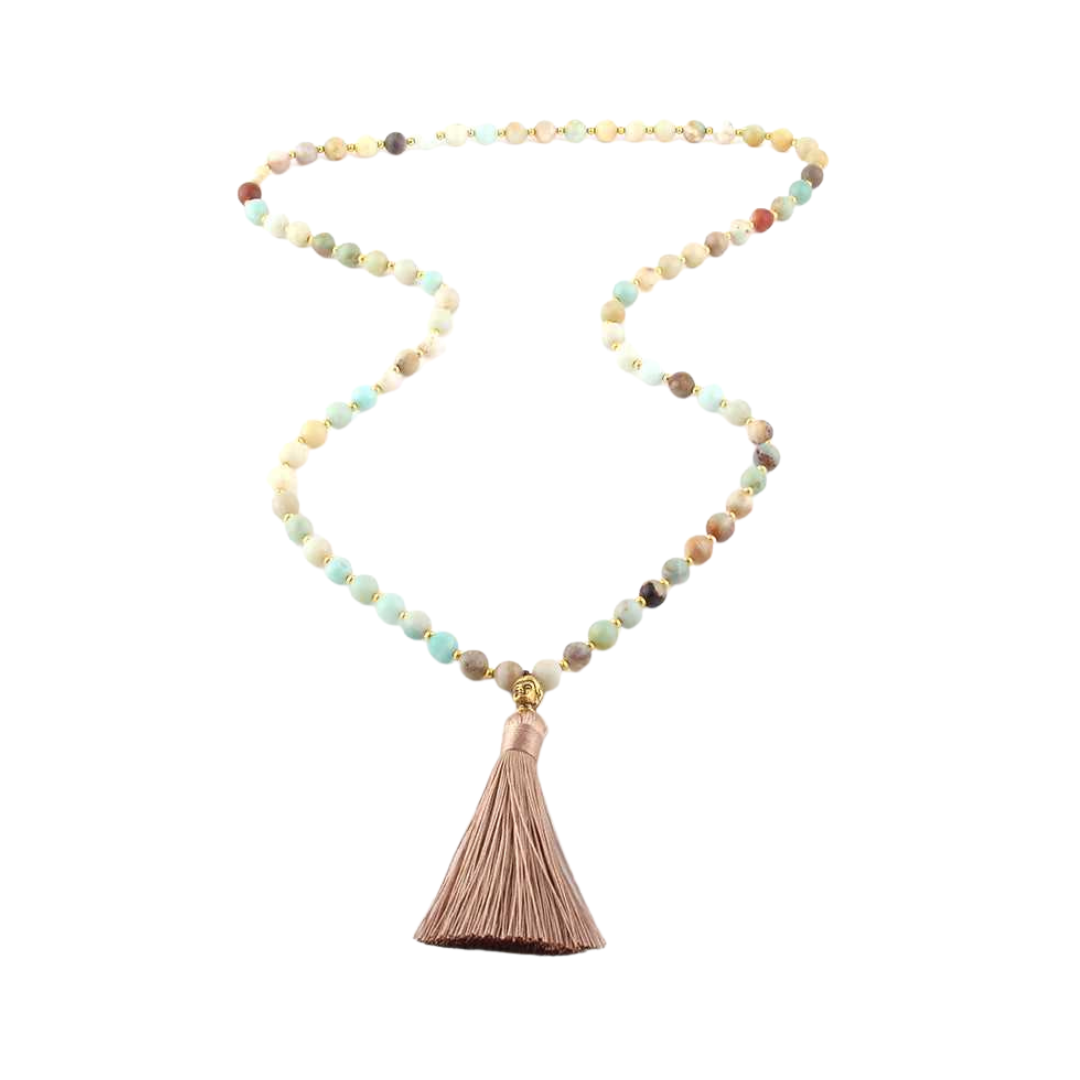 Amazonite Buddha Necklace