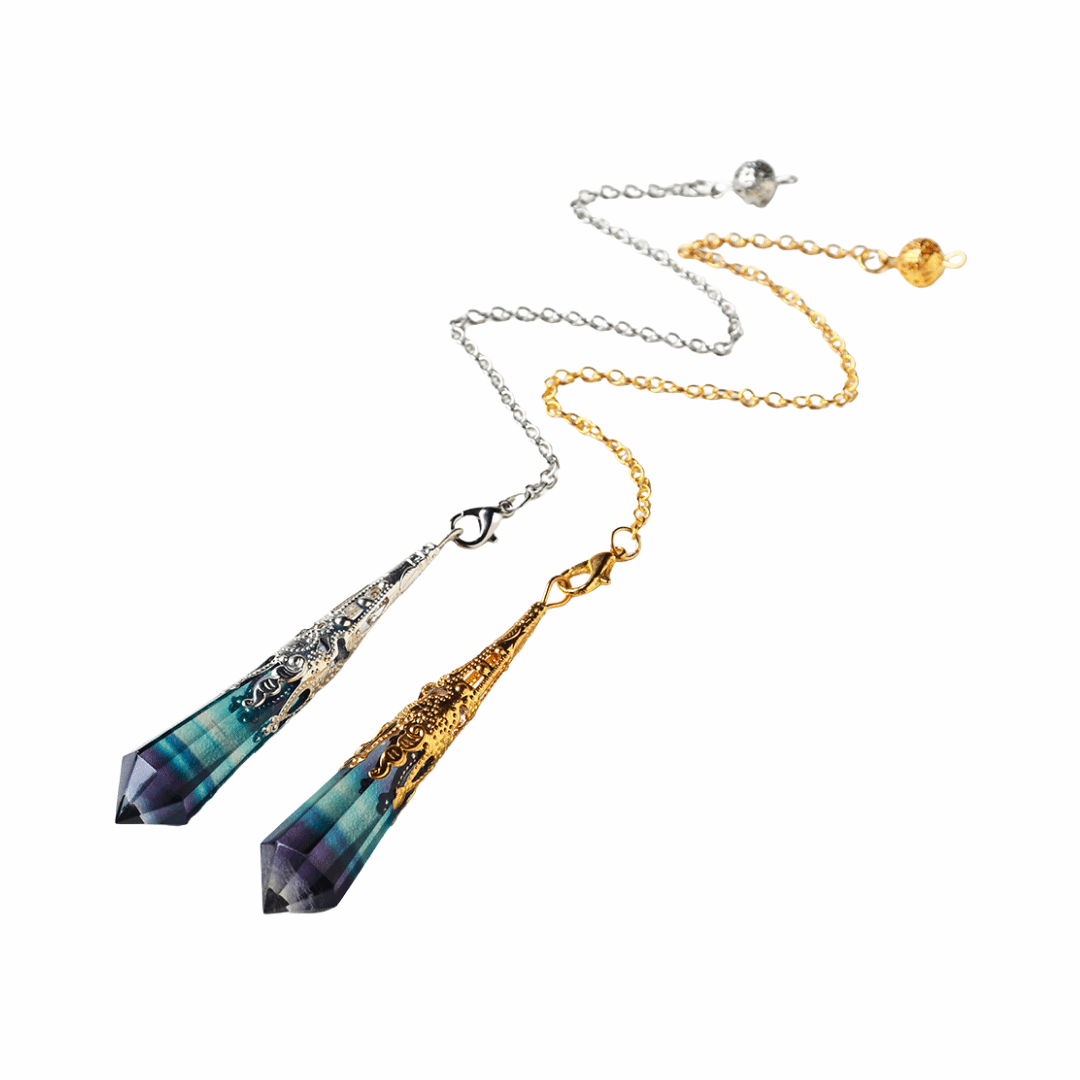 Rainbow Fluorite Pendulum · Connect with your Soul