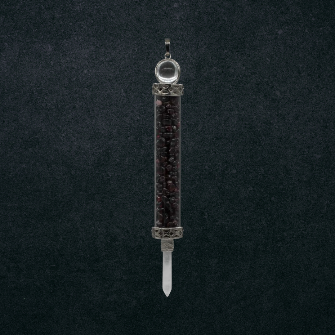 Garnet Pendulum/Wand Crystal Locket