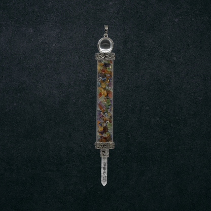 Mixed Crystals Pendulum/Wand Crystal Locket
