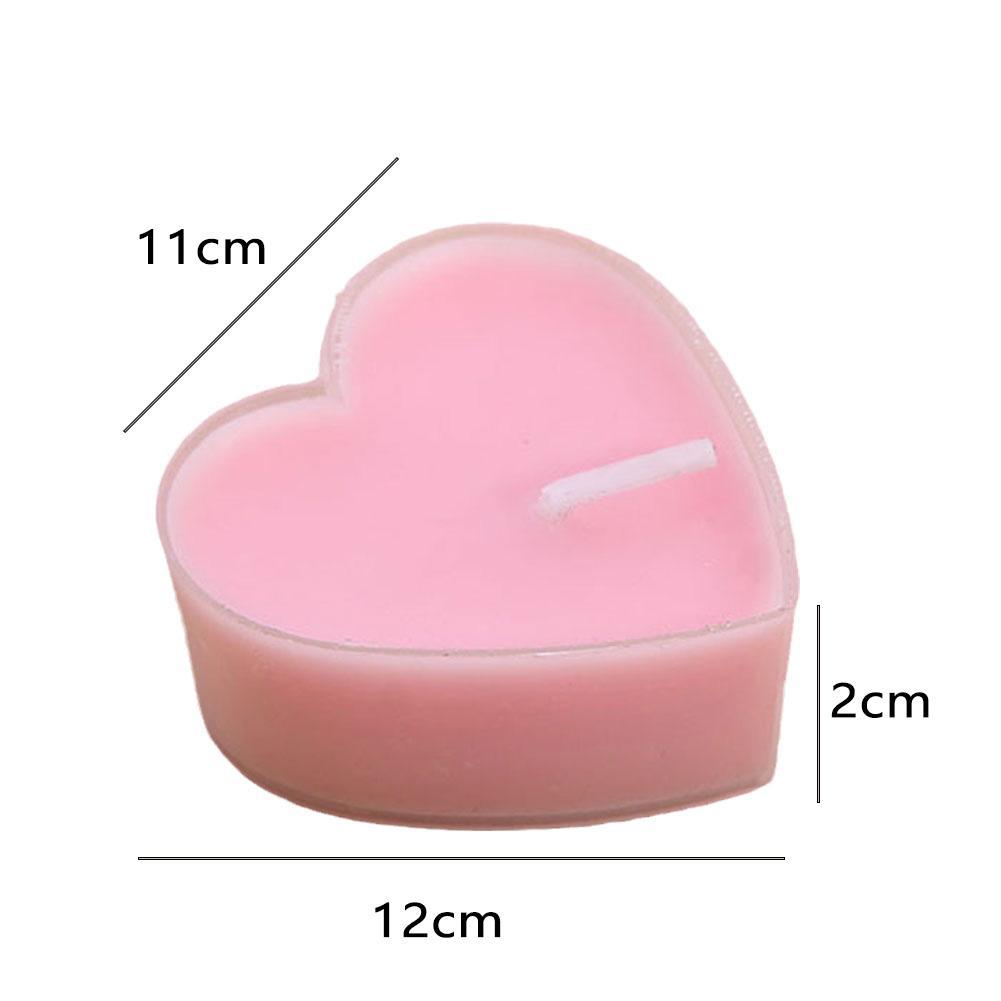 Love Spell · Heart Candles Pink Measurements 